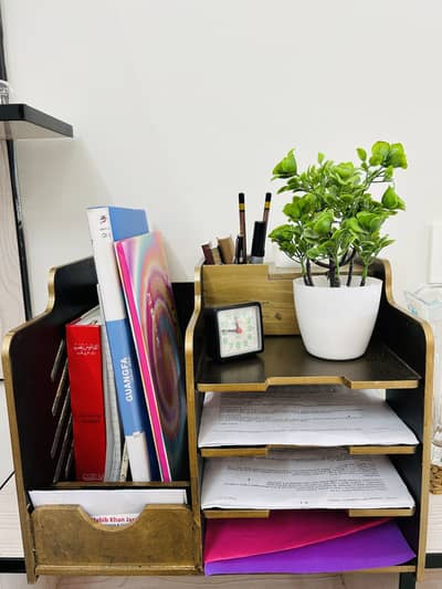 Desktop for office (office table organizer)large capacity file holder