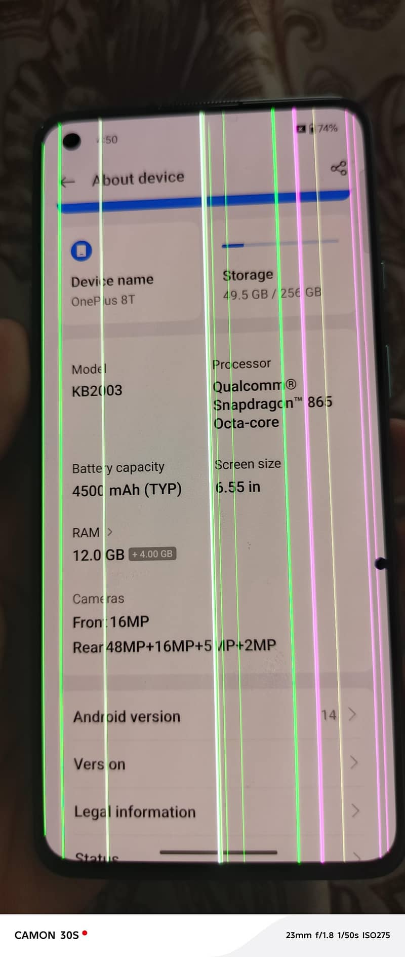 one plus 8T 2