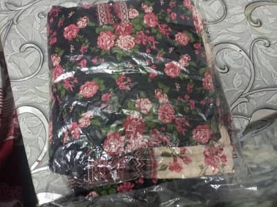 Bin saeed brand 3pc lawn suit medium size