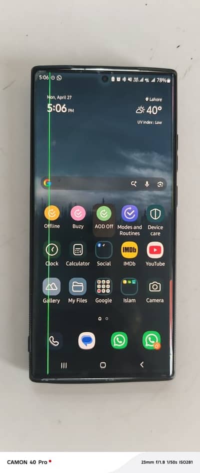 Samsung galaxy Note 20 ultra 12gb 128gb with box and charger