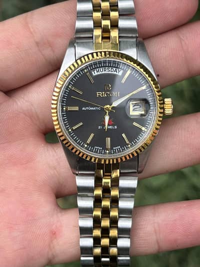 RICOH president two tone japnies watch