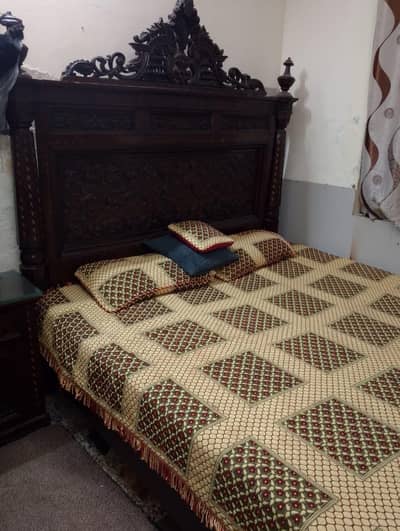 bed and dressing