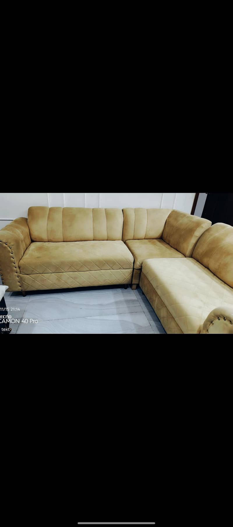 L Shape sofa 1