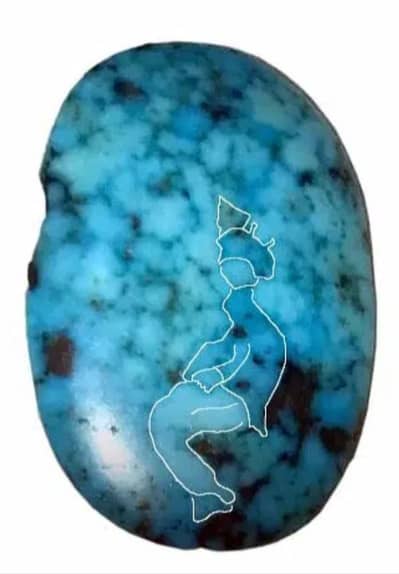 Unique Turquoise stone Firoza