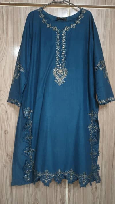 Doria Lawn 3pcs cutwork embroidered dress