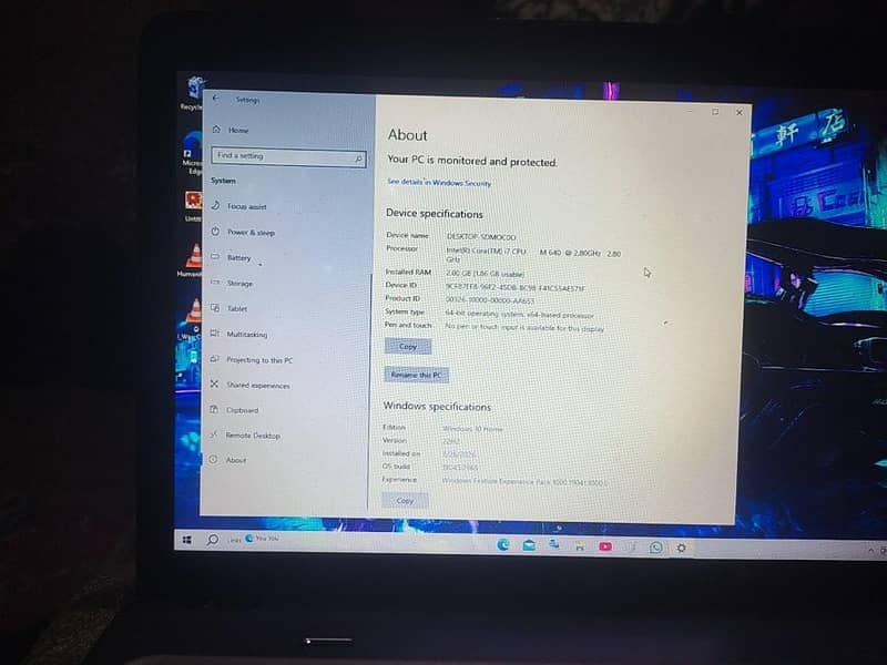 HP pavilion dv 7h 7