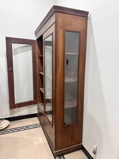 Wooden Glass Showcase / Crockery Cabinet for Sale