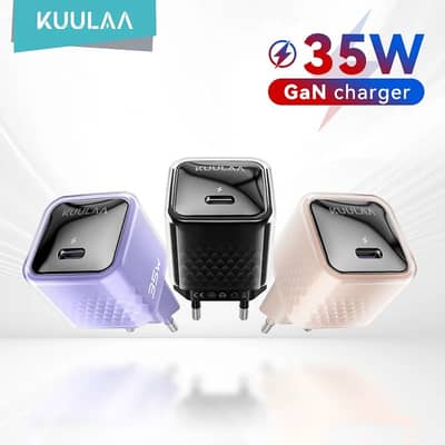 KUULAA 35W GaN Type C PD Cell Mobile Phone Tablet Fast Charger Adaptor