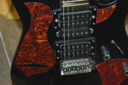 Ibanise guitar Branded
