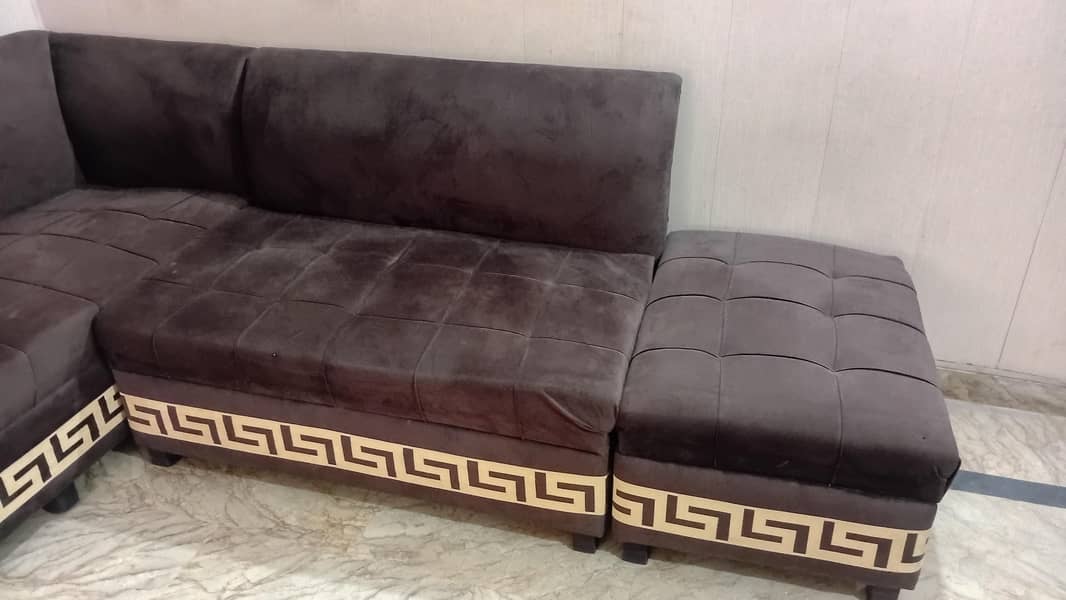 L shape sofa & Table 3
