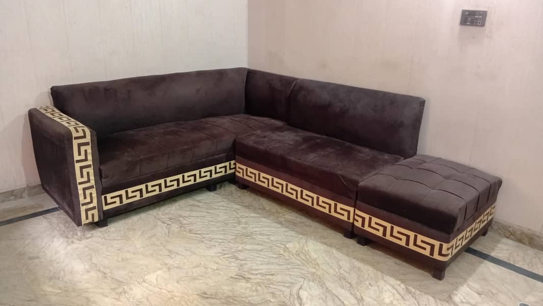 L shape sofa & Table 8