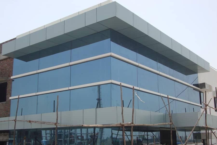 Wall cladding Aluminium ACP panel Acp facade spider glass wall panel ...