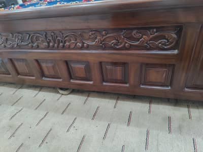 wooden bed