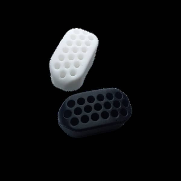 2 PCs Jaw Training Jawline Exerciser Double Chin Black/White Chin Trainer Facial Exercise Jawline Fitness Equipment Jawline | 2 PCs Jaw line shaper for Face Beauty  |  Reduce Double Chin With Jaw Line Rubber | Jawline Chew For Men & Women