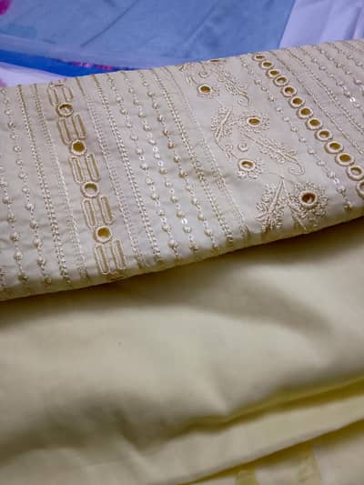 chicken Kari in butter yellow colour two piece