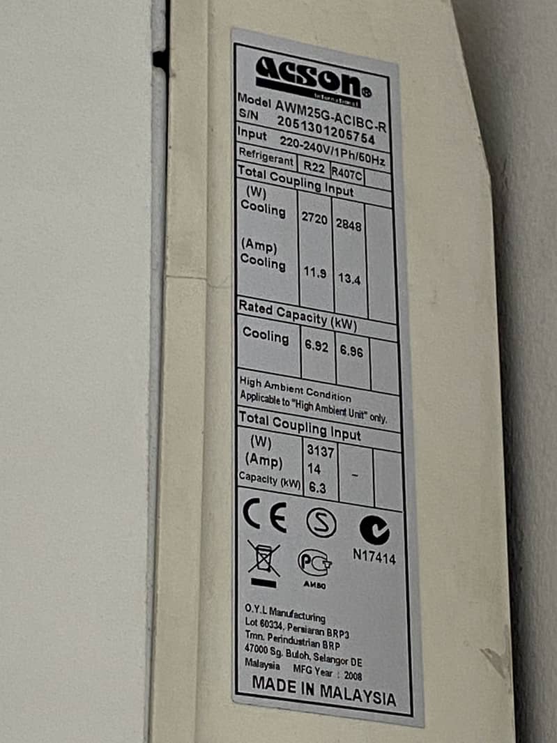 Acson 2 Ton Split Air conditioner 2