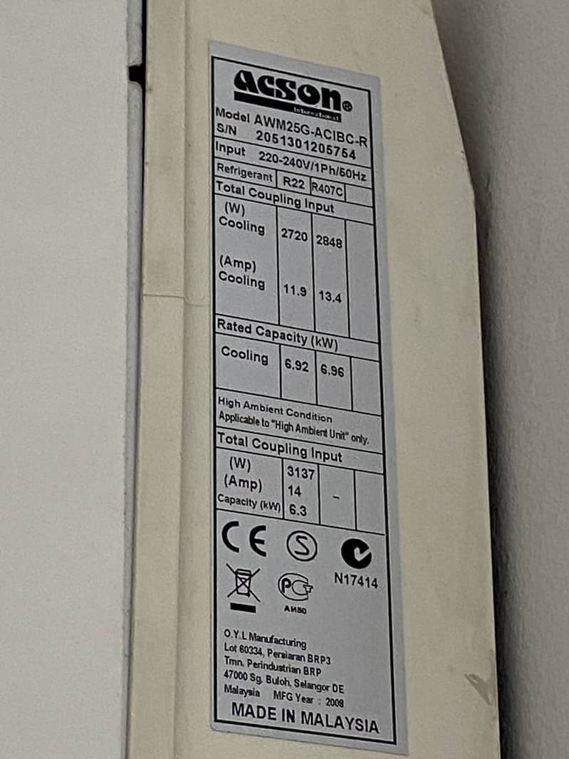 Acson 2 Ton Split Air conditioner 3