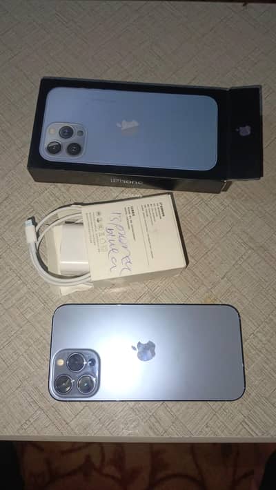 13 Pro Max Gb:256 JV Beatrry:84 With box Charger waterack Geniun Conde