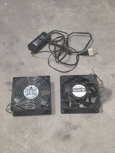 Cooling Fans + Power Adapter for Sale (Used – Working Condition)