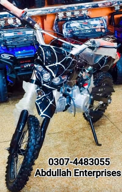 Double exhaust 49cc manual trial atv quad brand new zero meter bike