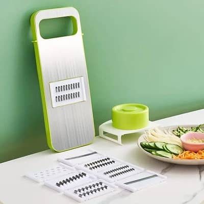 Manual Food Grater and 5 in 1 Vegetable Slicer with Stainless Steel B