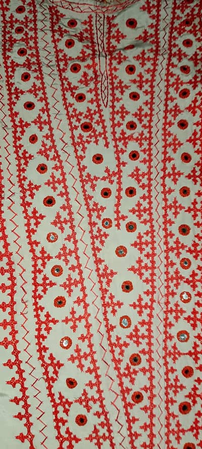 Beautiful Traditional Sindhi/Balochi Heavy Embroidered 2-Piece Suit