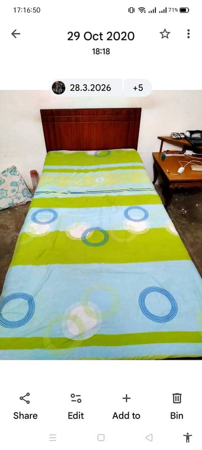 Selling my used Two single  bed with mattress sets.