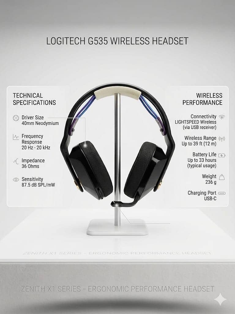 logitech 535 wireless lightspeed 1