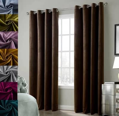 "[Premium Velvet Blackout Curtains (Multiple Colors]”