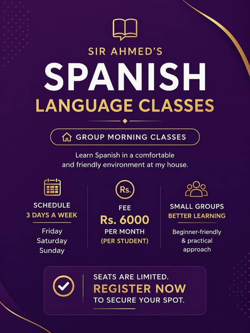 Spanish language classes 0