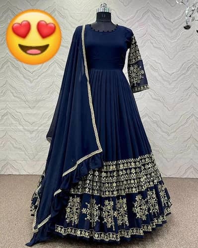 3 piece women dress shamoz embroidered Maxy