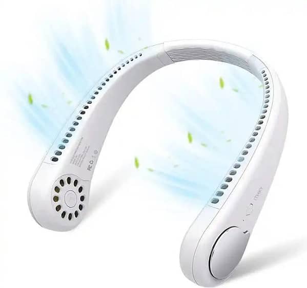 "Wireless Neck Fan | Rechargeable Neck Fan for Boys & Girls | Hands-Free Cooling Neck Fan for Kitchen, Travel, Sports & Outdoor Use | Portable Neck Fan USB Rechargeable: