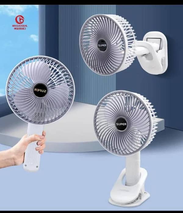 Cartloadz Portable Desk Fan USB Rechargeable Folding Cooling Fans Outdoor Camping Mini Wireless Fan 4-Speed Home Silent Ventilation Fan.