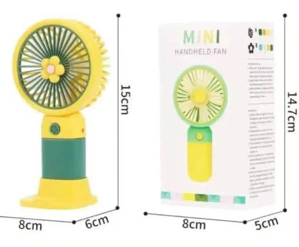 Mini USB Rechargeable Fan – Portable, Handheld, Desk Fan & Wearable Neckband | Variable Speed | Foldable, Silent Cooling Fan for Travel, Office, Home & Outdoor Use