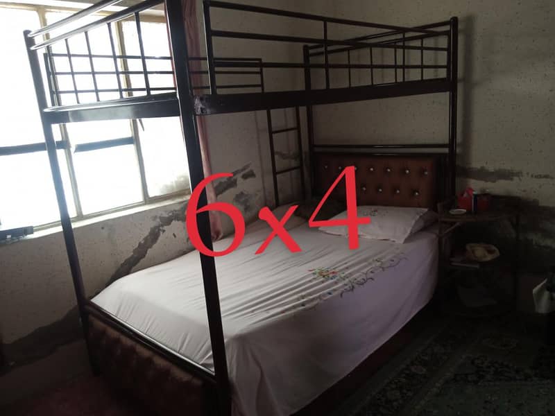 آئرن بیڈ میٹریس کے بغیر 6×4 فٹ 0