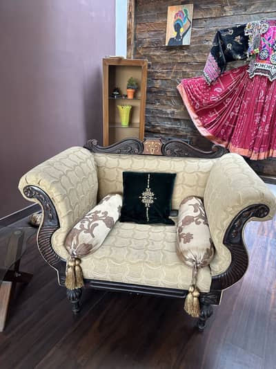 Victorian 5 seater sofa set