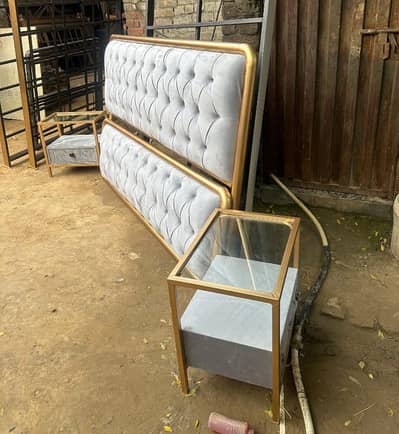 Iron bed / iron dressing side table / Double bed /single bed/Furniture