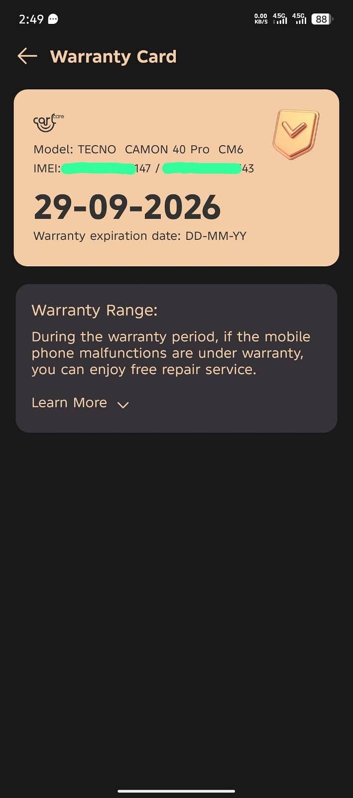 Techno Camon 40 Pro 8