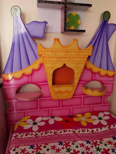 Pink Crown Princess Bed for Girls – Style + Storage