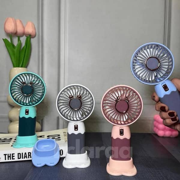 Mini Portable Handy Fans rechargeable battery | USB Cooling Fan Super Strong wind | Portable Personal handy Fan Super Quiet Fan Cooling Fan For Summer