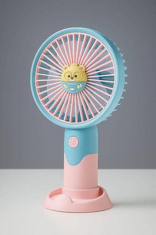Mini Hand Fan for Girls, Kids Portable USB Rechargeable Fan, Cute Handheld Fan for School & Travel