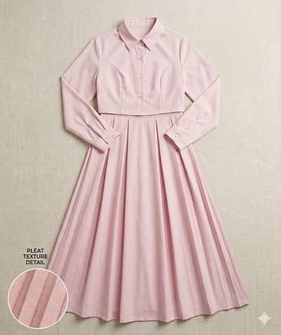 Shein brand new dress | Pleated Midi Skirt| Skirt |Brown Pleated Skirt