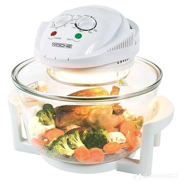 Halogen 12L Multifunction Turbo Air Fryer Convection Broiler Oven - 1300 Watts Roaster Electric Cooker