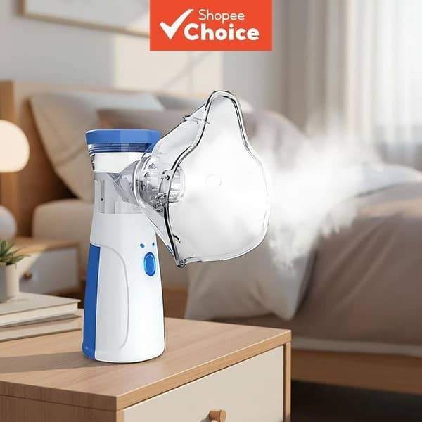 Mesh Portable Nebulizer Machine & Mask for Kids and Adults Mini Inhaler Nebulizer Mesh Portable Nebulizer Machine & Mask for Kids and Adults Mini Inhaler Nebulizer