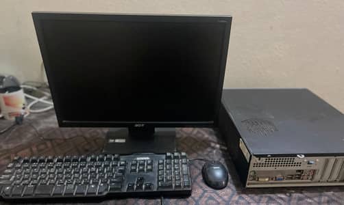 Complete Computer Set - Core 2 Quad CPU - Monitor, Keyboard & Mouse In