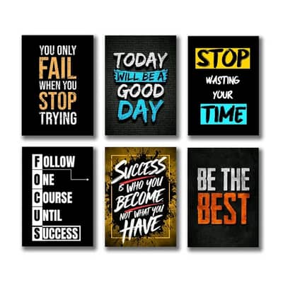 Set of Wall Art Wooden Phototile Frames for Wall Decor