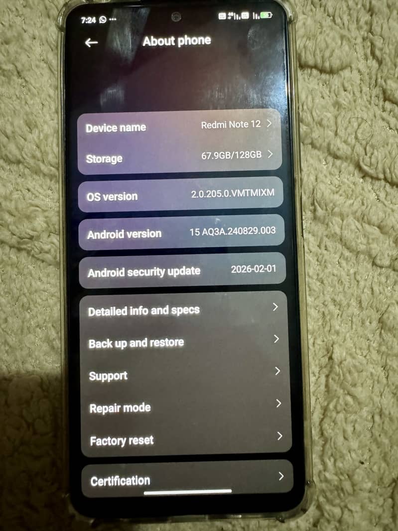 Redmi note 12 9