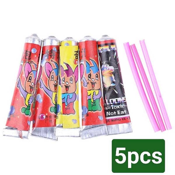 Pack Of 5 HOTTEST SALE 10Pcs Bubble Glue Kids Blowing Bubble Ball Toys for Children Space Balloon toy Creek