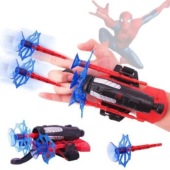 Spiderman Launcher Gloves Wrist Toys Set Gift For Kids