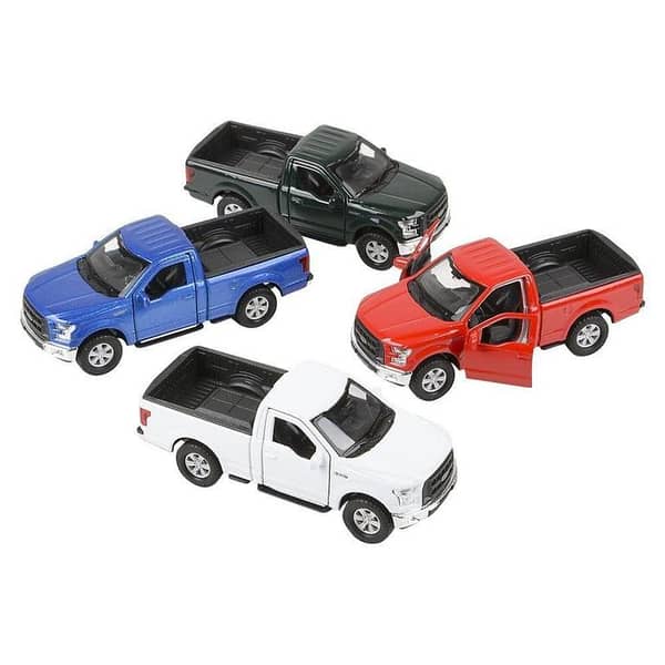 Alloy Die Cast Metal Pickup Off Road Model Toy Simulation Car Sound Light Pull Back Toy